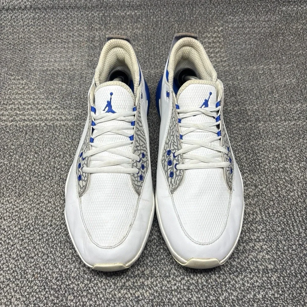Nike Air Jordan ADG 2 Golf Shoes White Racer Blue Cement CT7812-101 Mens Sz 11.5